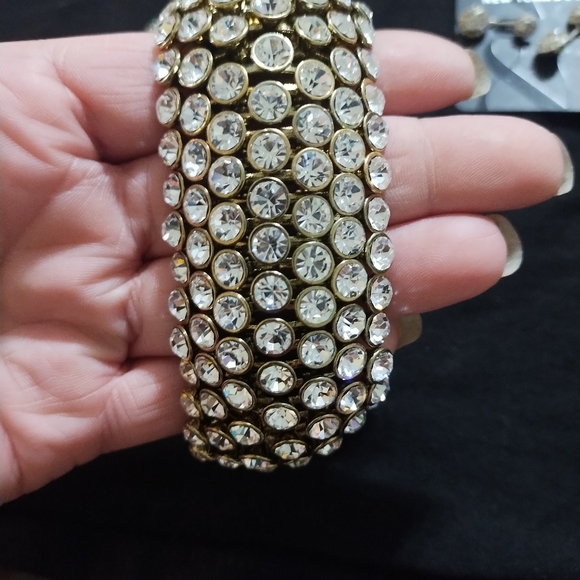 Vintage silver tone and crystal jewelry lot - Picture 6 of 12